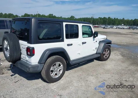 2018 Jeep Wrangler Unlimited Sport S 4X4 из США, поврежденный, VIN 1C4HJXDG6JW136390